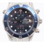 Omega Seamaster 2298.80 Titanium Chronograph 41.5mm Blue Dial & Bezel Mens Watch