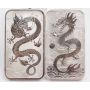 2x 1 Oz Silver Bars Australia Perth Mint Dragon Series 2018 - 2019