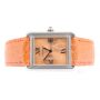 CARTIER Tank Solo 2716 Stainless Steel Orange Dial Quartz Watch