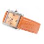 CARTIER Tank Solo 2716 Stainless Steel Orange Dial Quartz Watch