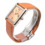 CARTIER Tank Solo 2716 Stainless Steel Orange Dial Quartz Watch