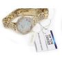 SEIKO SUP364 Swarovski Pink MOP Dial Gold Plated Stainless Ladies Solar Watch