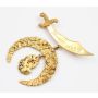 Sikh natural Gold nugget brooch Dawson AUG.2/10 
