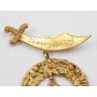 Sikh natural Gold nugget brooch Dawson AUG.2/10 