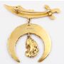 Sikh natural Gold nugget brooch Dawson AUG.2/10 