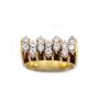 0.70ct Diamonds tcw 14K yg ring 14 diamonds 10.2g w/appraisal $4200. Size-5