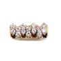 0.70ct Diamonds tcw 14K yg ring 14 diamonds 10.2g w/appraisal $4200. Size-5