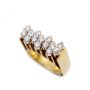 0.70ct Diamonds tcw 14K yg ring 14 diamonds 10.2g w/appraisal $4200. Size-5