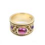 Brinkhaus 18K yg Amethyst ring 13.6g Renaissance Revival 