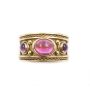 Brinkhaus 18K yg Amethyst ring 13.6g Renaissance Revival 