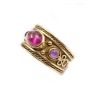 Brinkhaus 18K yg Amethyst ring 13.6g Renaissance Revival 