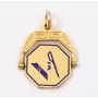 14 Karat Antique Masonic Gold & Blue Enamel Spinner Fob 3.54 grams 