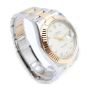 Rolex Datejust II 41 116333 18K Gold and Stainless Ivory Diamond Dial Mens Watch