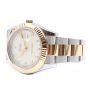 Rolex Datejust II 41 116333 18K Gold and Stainless Ivory Diamond Dial Mens Watch