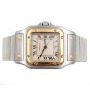  Cartier Santos Galbee 187901 18kt Gold & Steel Ivory Dial Large 29mm Watch
