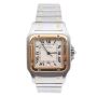  Cartier Santos Galbee 187901 18kt Gold & Steel Ivory Dial Large 29mm Watch