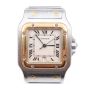  Cartier Santos Galbee 187901 18kt Gold & Steel Ivory Dial Large 29mm Watch