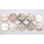 10x 1959 & 1960 Canada Prooflike silver dollars 3x1959 and 7x1960 10-coins PL