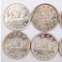 10x 1959 & 1960 Canada Prooflike silver dollars 3x1959 and 7x1960 10-coins PL