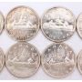 10x 1959 & 1960 Canada Prooflike silver dollars 3x1959 and 7x1960 10-coins PL