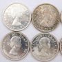 10x 1959 & 1960 Canada Prooflike silver dollars 3x1959 and 7x1960 10-coins PL