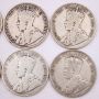 10x 1917 Canada 50 cents 10-coins G/VG