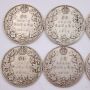 10x 1918 Canada 50 cents 10-coins G/VG