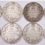 10x 1918 Canada 50 cents 10-coins G/VG