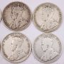 10x 1918 Canada 50 cents 10-coins G/VG