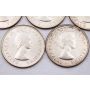 5x 1959 Canada 50 cents 5-coins UNC to Choice UNC