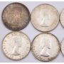 10x 1953 LDSS Canada 50 cents 10-coins EF or better