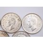 5x 1943 Canada 50 5-coins EF to AU