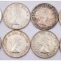 10x 1953 SDNSF Canada 50 cents 10-coins EF+ to Choice AU
