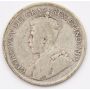 1936 Dot Canada 25 cents G+