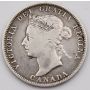 1888 Canada 25 cents F/VF
