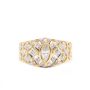 18K Geometric Pierce yg Diamond ring 0.48ct tcw appraisal $3.300.00 Size-6