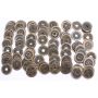 c1650 Japan Bronze One Mon coins Kanei Tsuho 100x coins many nice grades