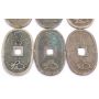 c1835-1870 Japan 100 Mon Tempo Tsuho 6-coins circulated