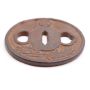 Japanese tsuba Iron sword guard 2.625 inches x .125 inches 57.1 grams