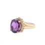 14 Karat Birks Yellow Gold Ladies Amethyst and Diamond Ring 
