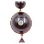 Victorian 9k gold pendant 26 carats Garnets 0.38ct white Sapphire 