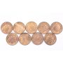 Palestine 1927 One Mil 9-coins all Choice AU to UNC
