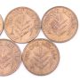 Palestine 1927 One Mil 9-coins all Choice AU to UNC