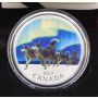 2017 RCM $10 Fine Silver Coin - Dog Sledding under the Northern Lights