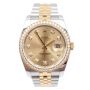 Rolex Datejust 36mm 116243 18K Gold & Steel Champagne Jubilee Diamond Dial Watch