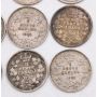 20X 1902 Canada 5 cent silver coins 20-coins Good to Fine condition