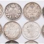 12X 1906 Canada 5 cents silver coins 12-coins GOOD to FINE