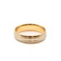 18K yellow gold and Platinum Mens Wedding Ring 8.61 grams Size 11