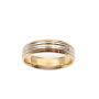 18K yellow gold and Platinum Mens Wedding Ring 8.61 grams Size 11