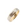 18K yellow gold and Platinum Mens Wedding Ring 8.61 grams Size 11